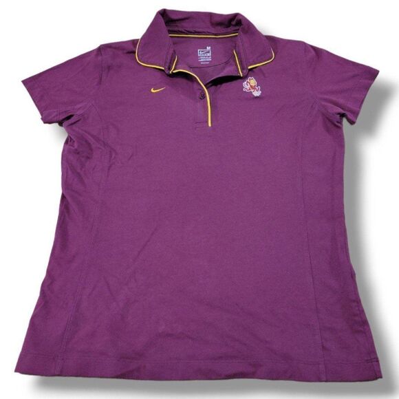 Nike Top Size Medium Nike Team NCAA Arizona State University ASU Sun Devils Polo - Picture 1 of 7